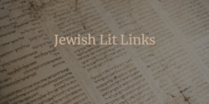 The words "Jewish Lit Links" are printed over what appears to be a portion of a Torah scroll.