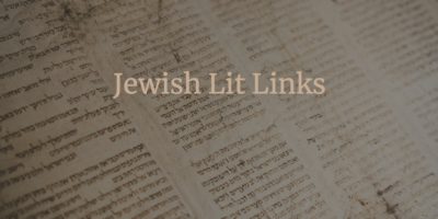 The words "Jewish Lit Links" are printed over what appears to be a portion of a Torah scroll.